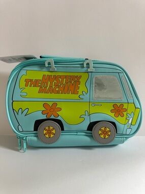 Scooby-Doo The Mystery Machine Insulated Lunch Box- School Bag - Aqua & Lime